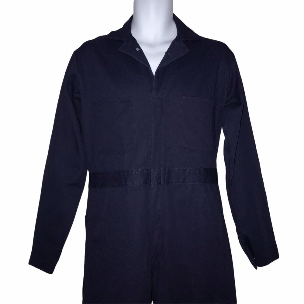 Red Kap Blue Twill Mens Coveralls 42-LN Long Pre-Shrunk Long Sleeve Workwear - Picture 2 of 8